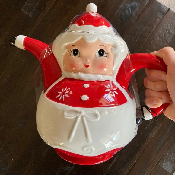 Johanna Parker Santa cookie plate Mrs Claus teapot - Picture 3 of 6